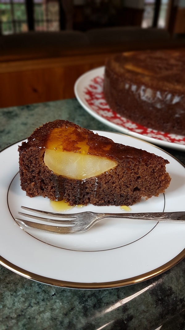 Spiced Pear and Treacle Cake